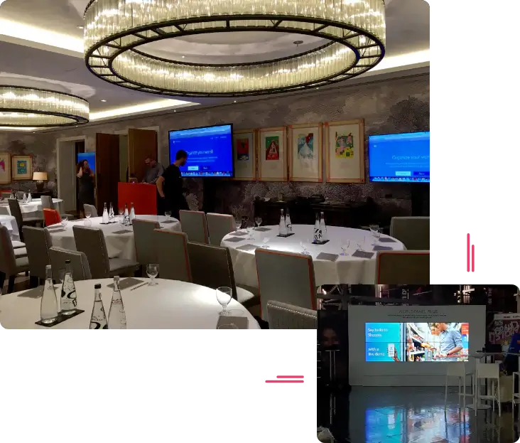 LED Video Wall rental for Gala Dinners in london