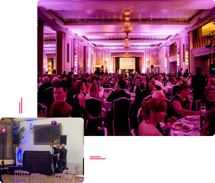 Lighting Equipment Hire for Award Ceremonies EMS Events