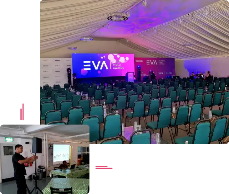audio visual AV hire for venues