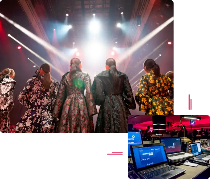 audio visual AV rental for fashion shows in london