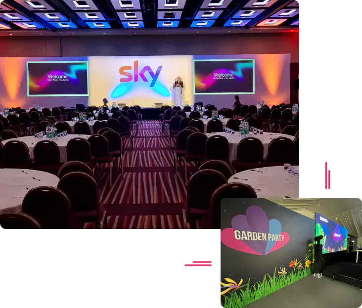 audio visual AV rental for product launches in london