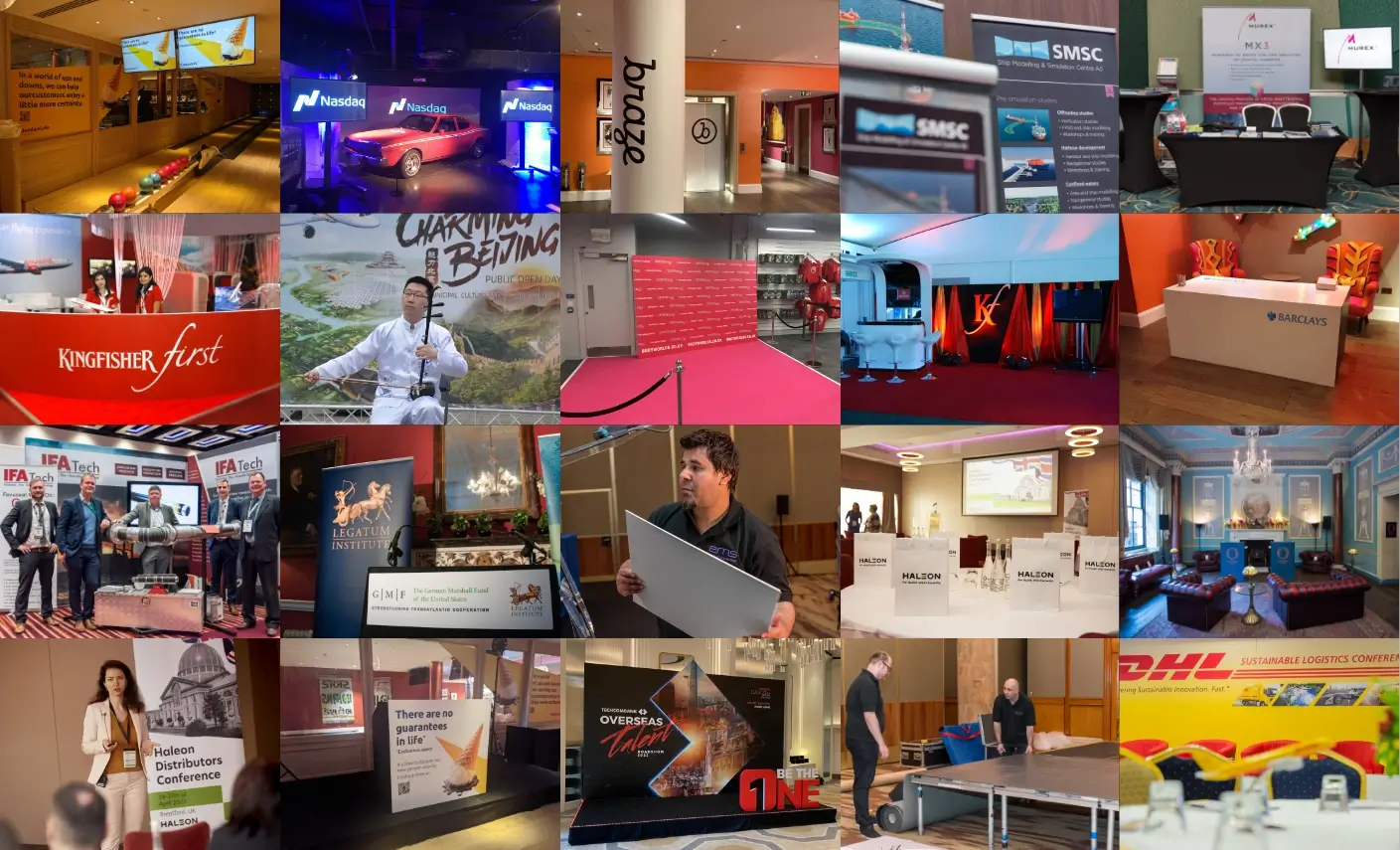 Hire & Rental Event Pritning & Branding Stand in London