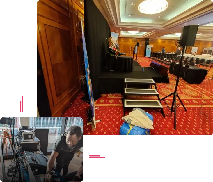 Sound system hire, London