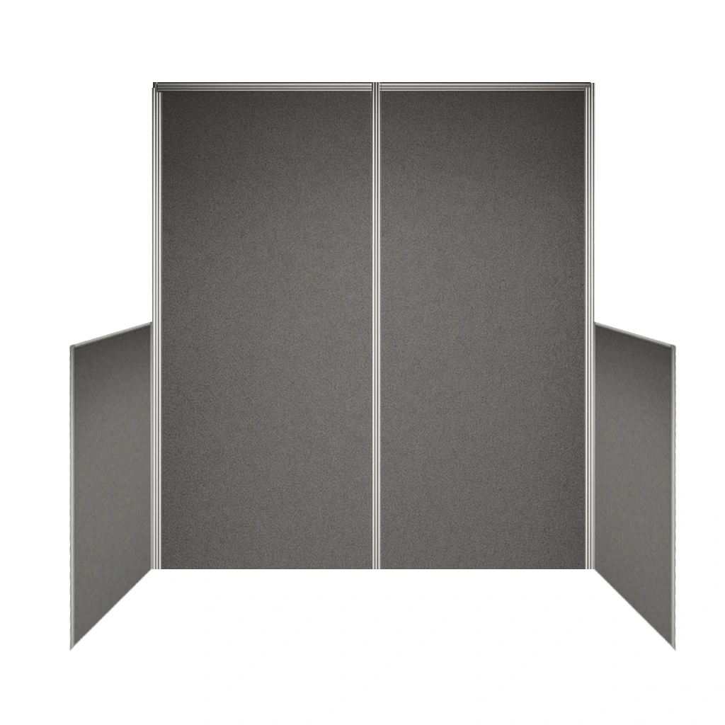 2m x 2m display boards with 1m wings