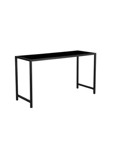 Unico Rectangular Poseur Table with Black Frame