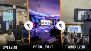 Live vs. Virtual vs. Hybrid Events: Which is Best for You?